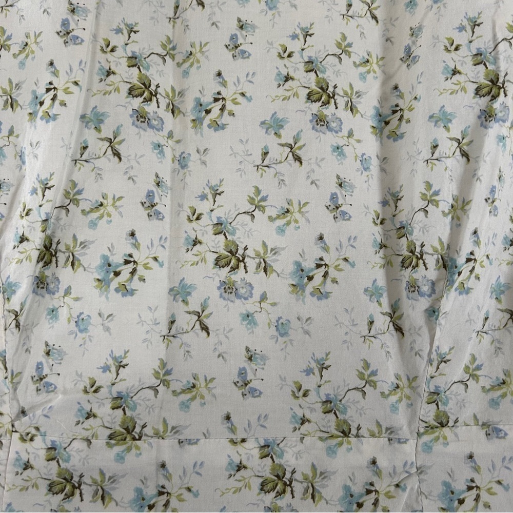 Vintage Laura Ashley White Floral Midi Dress Lightweight Summer Casual Size 12 - Picture 5 of 11